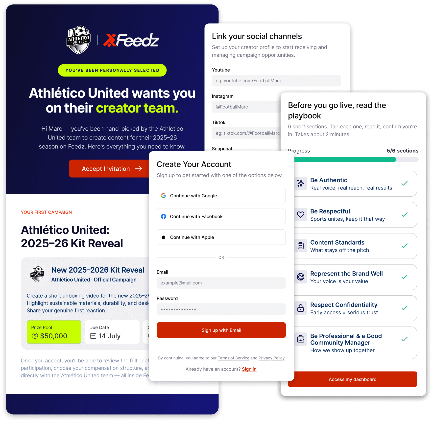 Get discovered by the teams you love